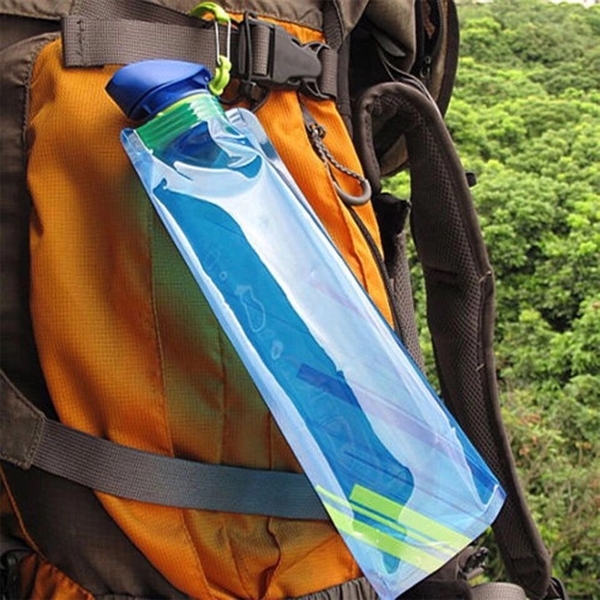22 Oz. BPA-Free Foldable and Reusable Water Bottle ( 700ML ) - Image 10