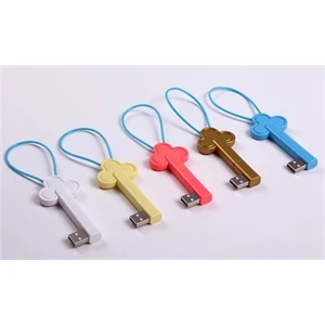 USB Charger Cable with keychain