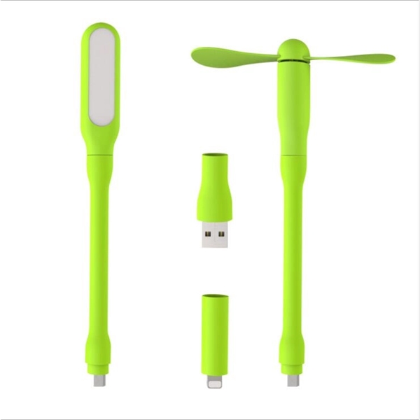 Portable USB MOBILE Phone Fan LED Light - Image 2