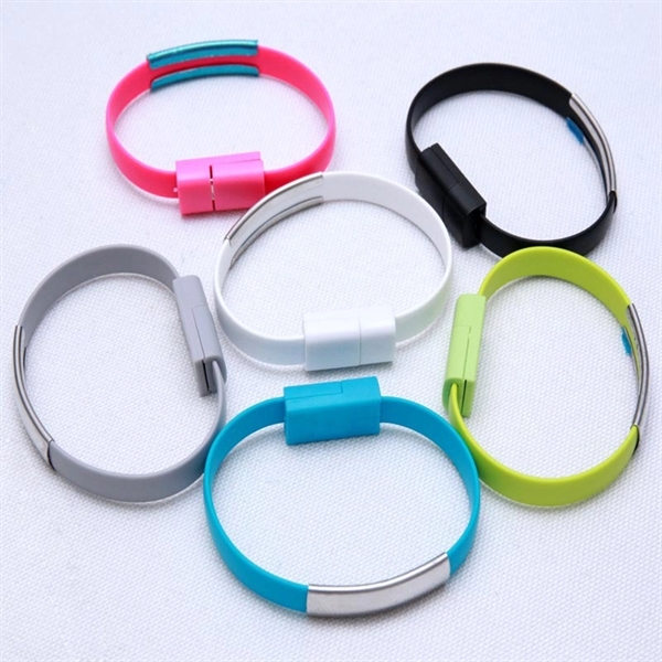 Cellphone Data Line Charger Cable Bracelet - Image 1