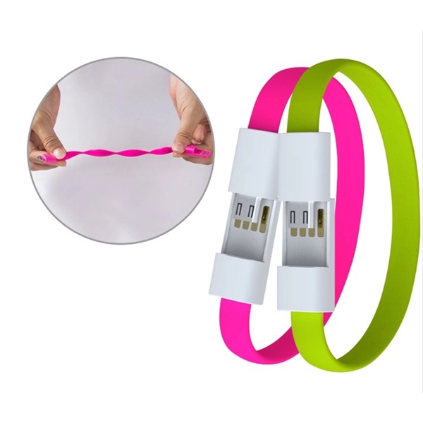 Cellphone Data Line Charger Cable Bracelet - Image 3