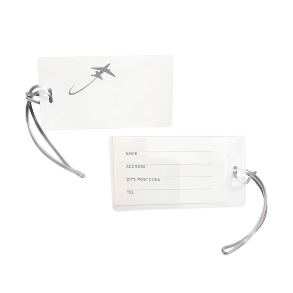 Plastic Luggage Tag Holders with Worm Loops by Specialist ID