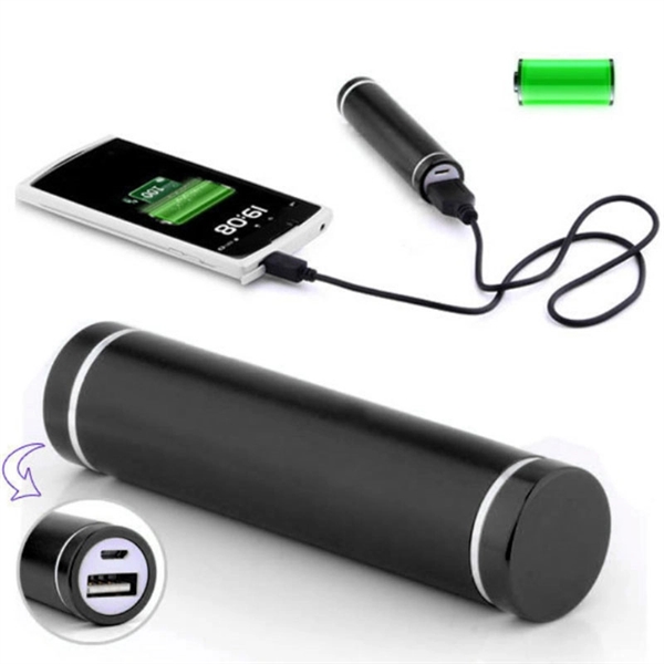 2000mAh Mobile Cylinder Power Bank Chargers     - Image 2