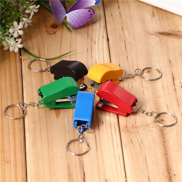 Mini Key Chain Plastic Stapler