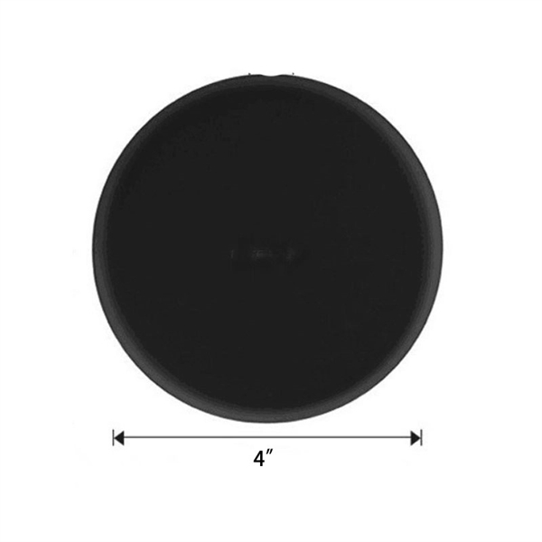 4.0"  Black White Disk Metallic Wireless Phone Charger - Image 3