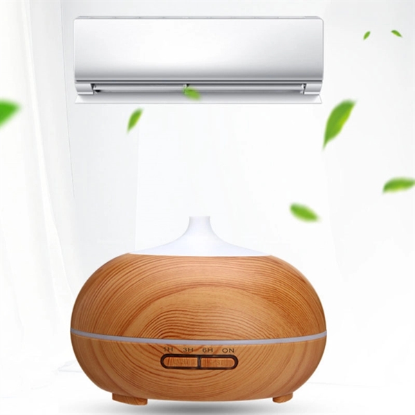LED Timed Wooden Water Diffuser Air Cleaner Humidifier     - Image 2