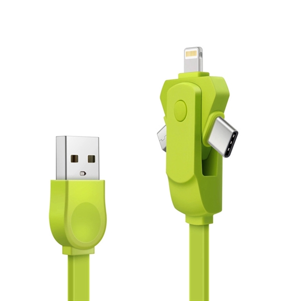 3 in 1 Multi Charging Cable Rotatable USB Port - Image 3