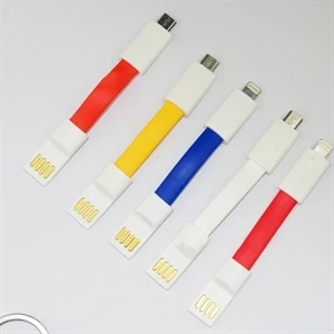 USB Charger Cable with keychain