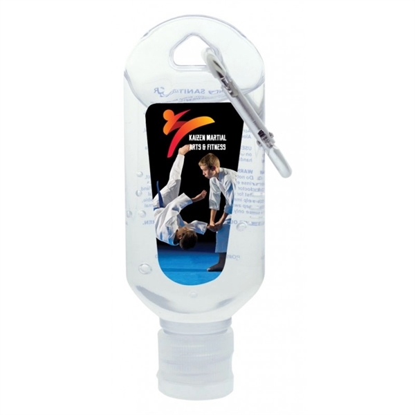 2 oz. Hand Sanitizer Gel with Carabiner - Image 3