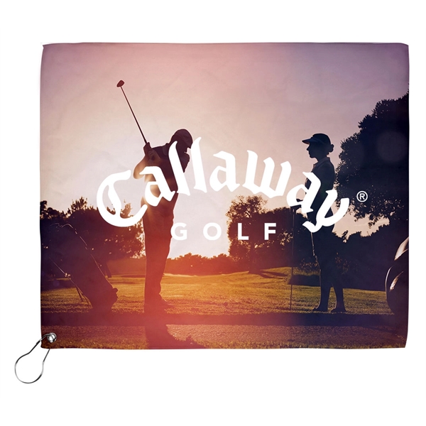 18x15 Sublimated Golf Towel - 200GSM - Image 3