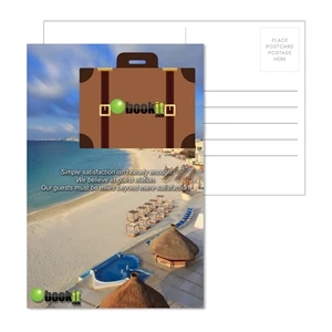 Post Card with Full Color Custom Luggage Tag