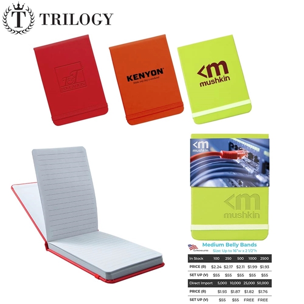 Leatherette Jotter Notebook By Trilogy - Image 9
