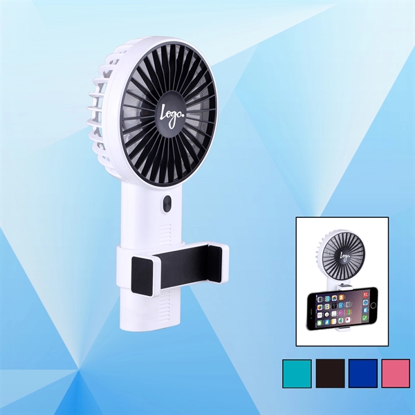 Electric Handhold Fan with Phone Holder - Image 1