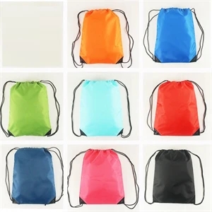 Drawstring backpack with reinforced corners