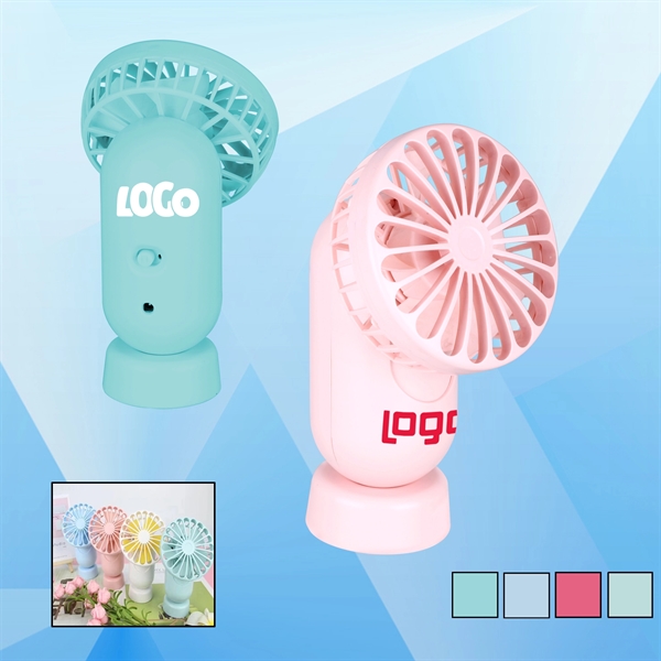Rechargeable Pill Shaped Mini Handheld Fan - Image 1