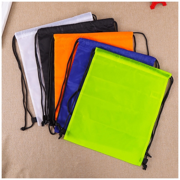 Wholesale 210D Polyester Polyester Drawstring Backpack - Image 3