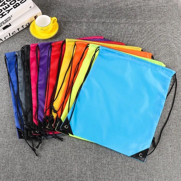 210D Waterproof Nylon Drawstring Bag - Image 2