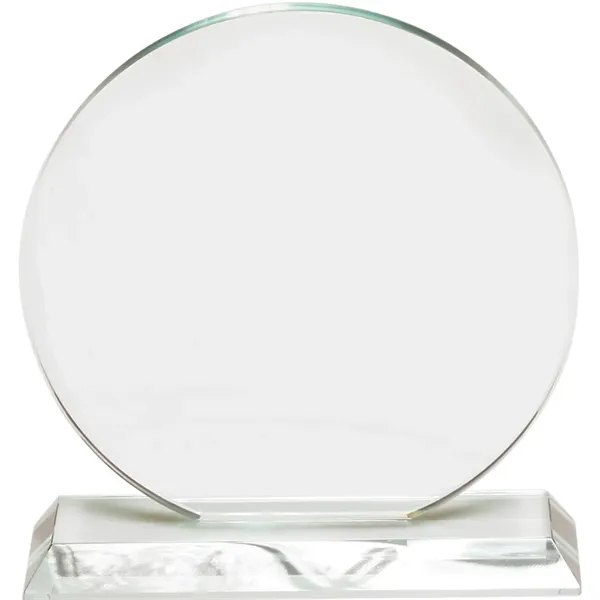 Round Glass Awards with Stand - Image 2