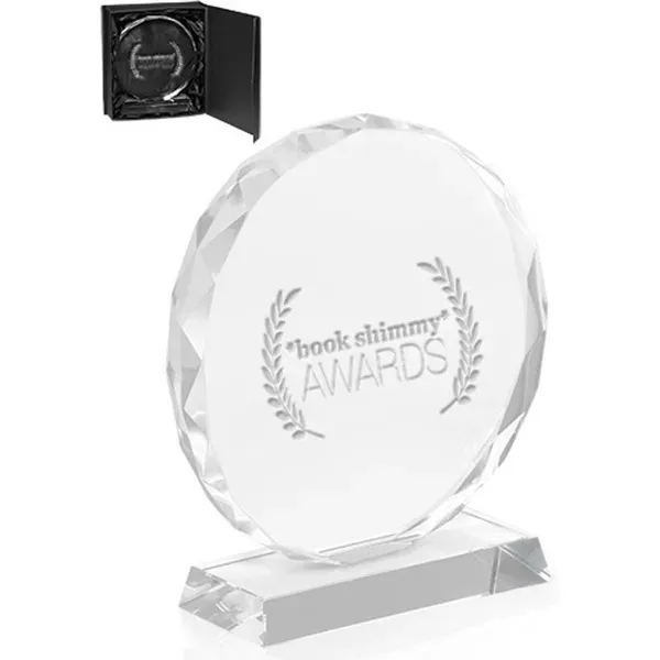 Round Edge Crystal Glass Awards - Image 1