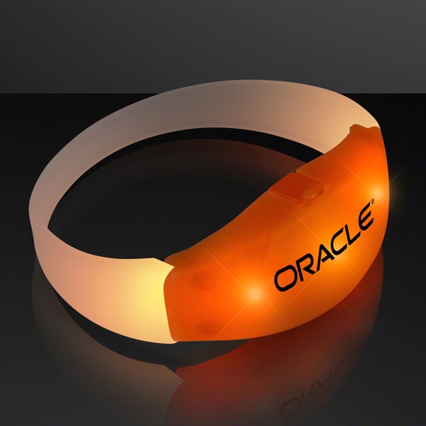 Steady Orange LED Illumination Stretch Bracelet - Image 2