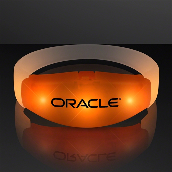 Steady Orange LED Illumination Stretch Bracelet - Image 1
