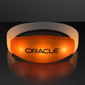 Steady Orange LED Illumination Stretch Bracelet