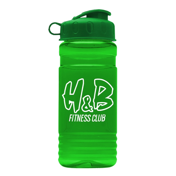 20 Oz. Recycled PETE Bottle With Flip Top Lid - Image 4