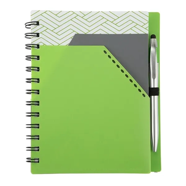 Trapezoid Junior Notebook w/ Stylus Pen - Image 5