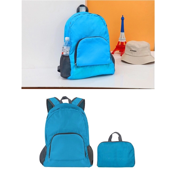 Customize 420D Oxford Fabric Foldable Travel Backpack - Image 3