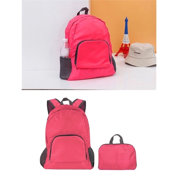 Customize 420D Oxford Fabric Foldable Travel Backpack - Image 5