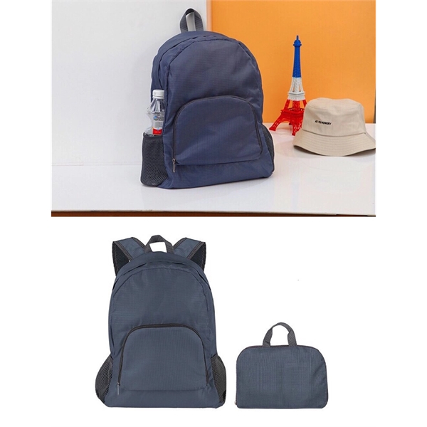 Customize 420D Oxford Fabric Foldable Travel Backpack - Image 6