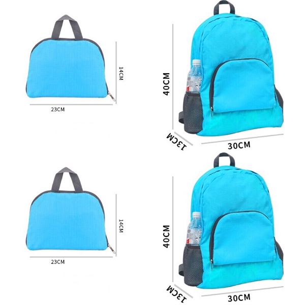 Customize 420D Oxford Fabric Foldable Travel Backpack - Image 8