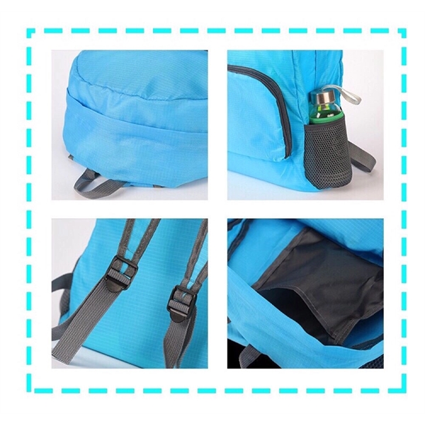 Customize 420D Oxford Fabric Foldable Travel Backpack - Image 10