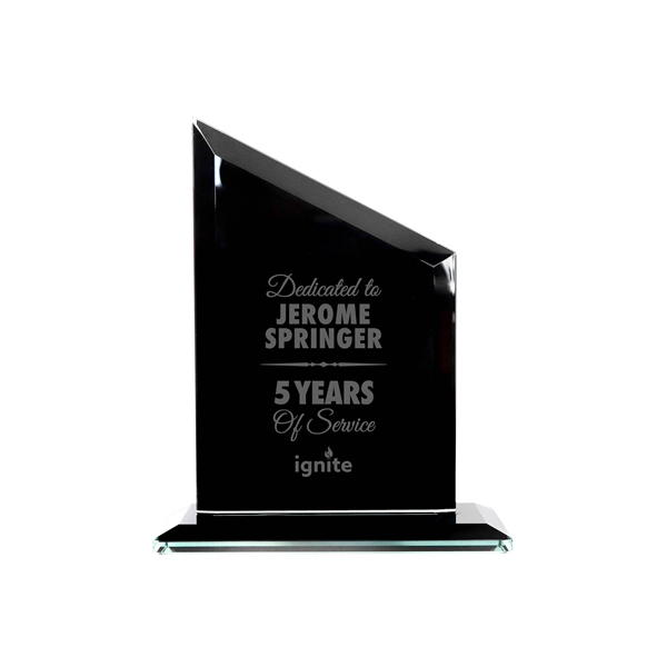 Clip Jade Black Glass Award - Image 1