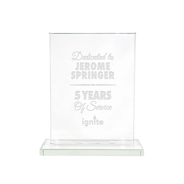 Vertical Jade Glass Award - Image 1