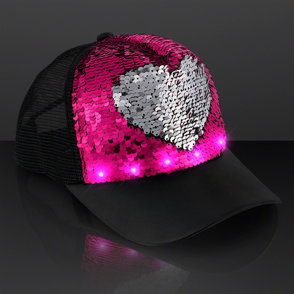 Blinky Lights Reversible Sequin Hat - Image 1