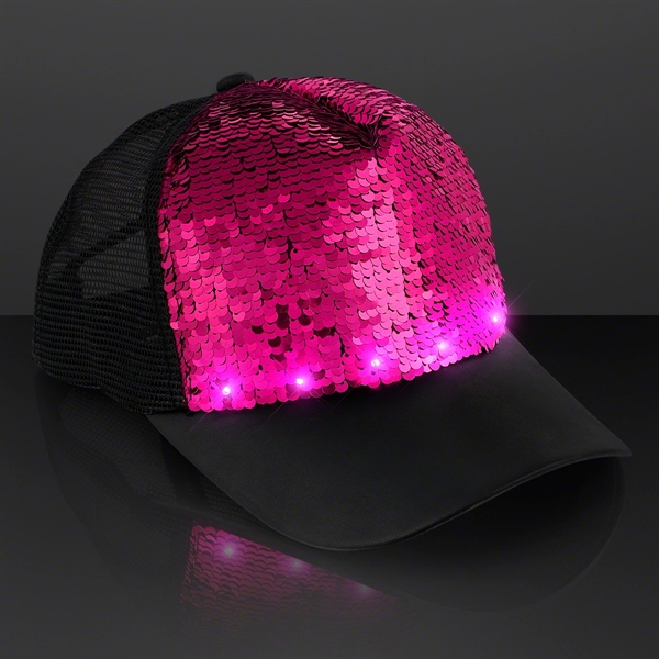 Blinky Lights Reversible Sequin Hat - Image 4