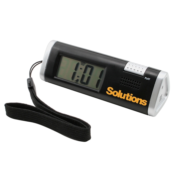Multi-Function Travel Clock with Voice Recorder - Image 1