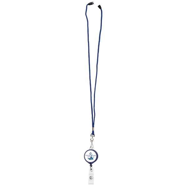 Large Face Badge Reel w/Lanyard Attachement (solid colors) - Image 4