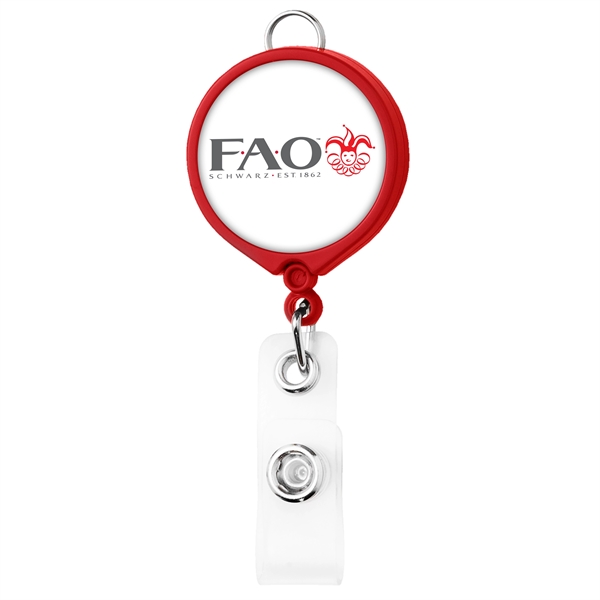 Large Face Badge Reel w/Lanyard Attachement (solid colors) - Image 6