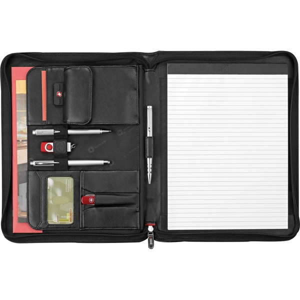Wenger® Exec Leather Zippered Padfolio Bundle Set - Image 4