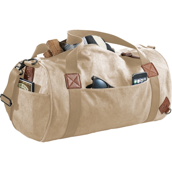 Alternative® Basic 20" Cotton Barrel Duffel Bag - Image 13