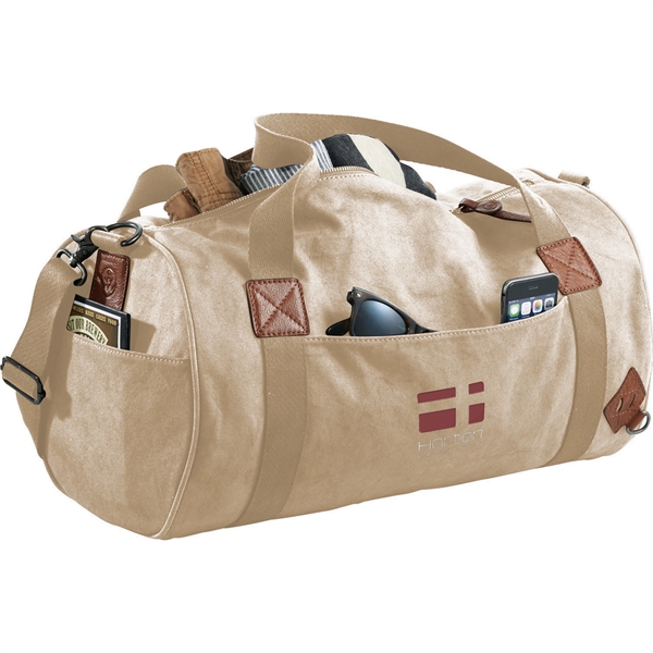 Alternative® Basic 20" Cotton Barrel Duffel Bag - Image 15