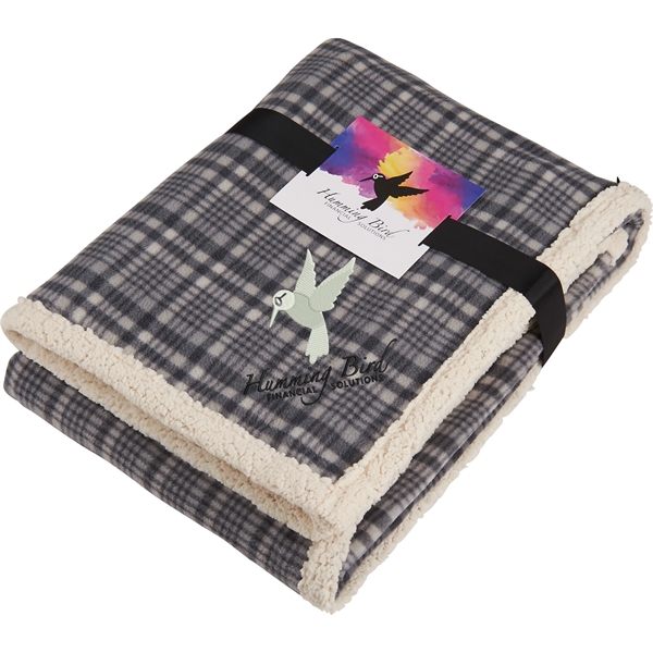 Field & Co.® Plaid Sherpa Blanket w/Full Color Car - Image 2