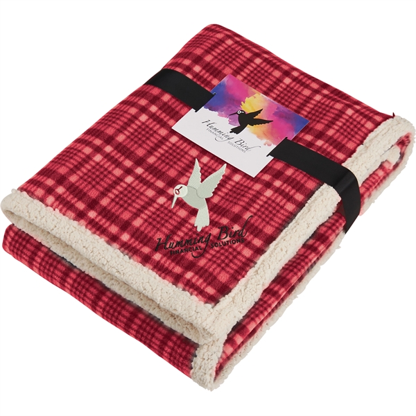 Field & Co.® Plaid Sherpa Blanket w/Full Color Car - Image 3