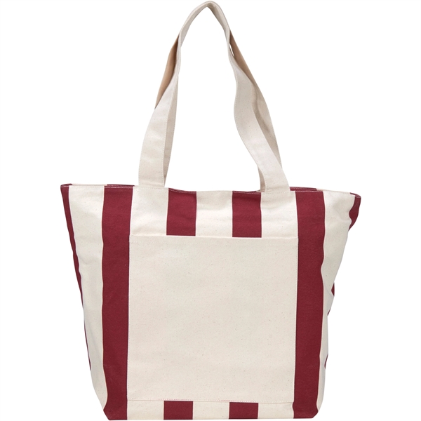 Chandler 12oz Cotton Canvas Zippered Tote - Image 2