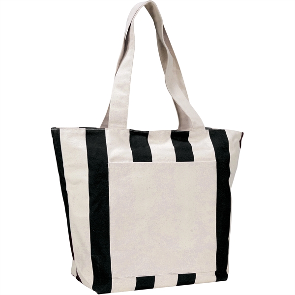 Chandler 12oz Cotton Canvas Zippered Tote - Image 7
