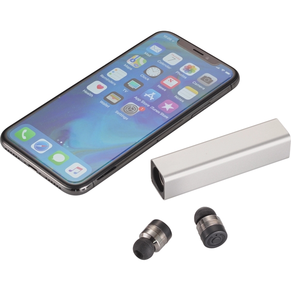 True Wireless Earbuds with Metal Charging Case - Image 3
