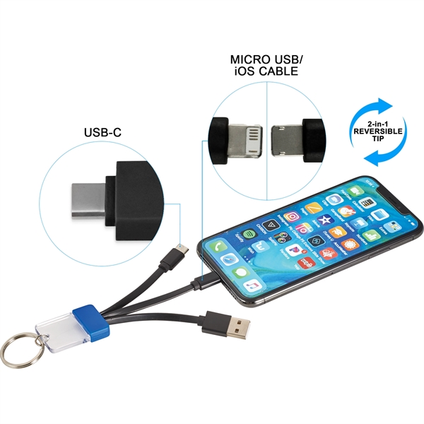 Dazzle 3-in-1 Light Up Charging Cable - Image 5