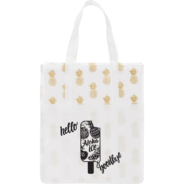 Pineapple Laminated Grocery Tote - Image 5